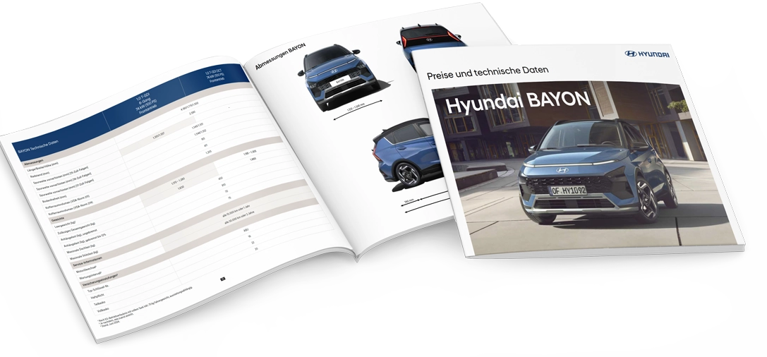 Hyundai Modell BAYON PDF-Preisliste