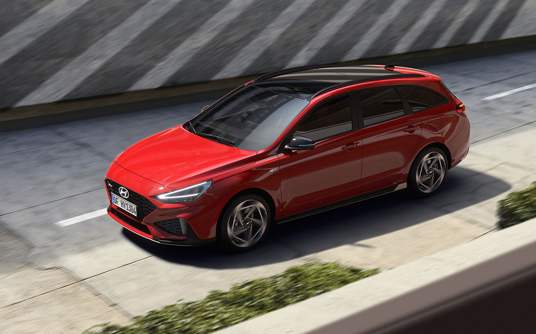 Hyundai i30 Kombi in der Stadt