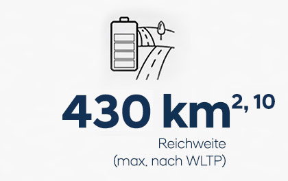430 km Reichweite